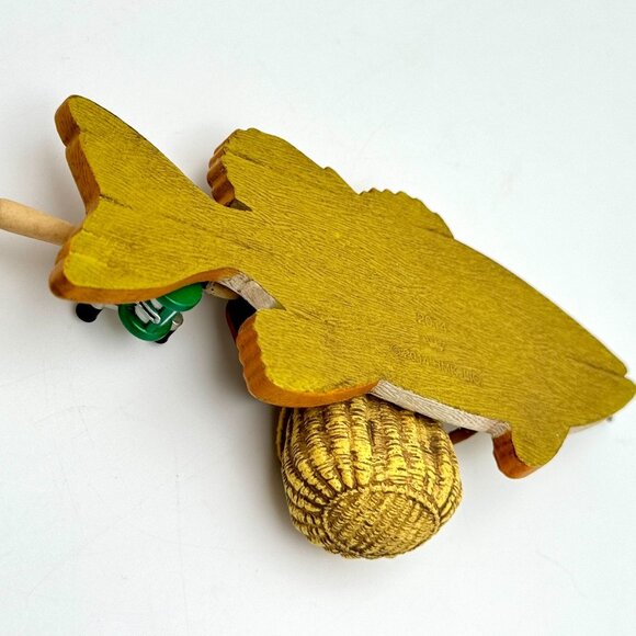 Hallmark Wishin I Was Fishin 2014 Keepsake Ornament 4" Fishing Theme Decor - Picture 6 of 7